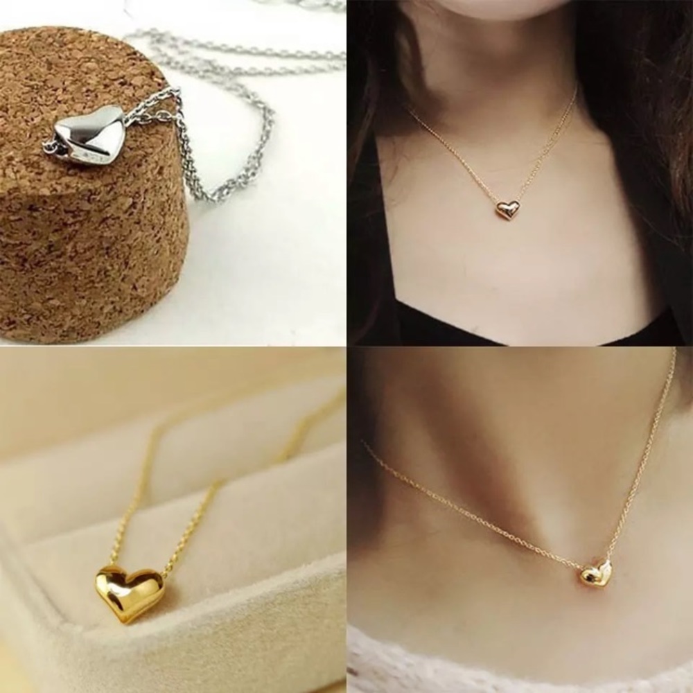 NEW!💙💎💛GOLDEN BUBBLE HEART💛💎💙PRETTY & DAINTY - Picture 7 of 8